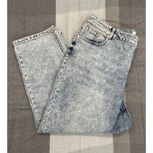 Lane Bryant high-rise girlfriend straight crop jeans women’s sz 16